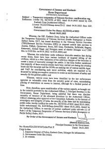Screenshot of government order