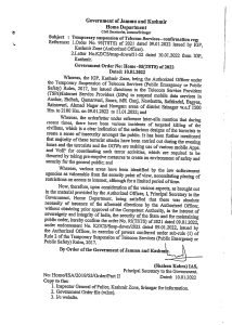 Screenshot of government order