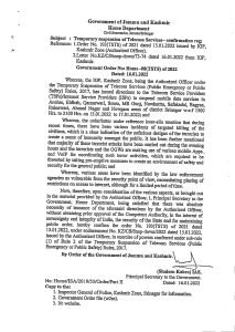 Screenshot of government order