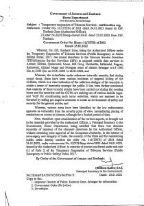 Screenshot of government order