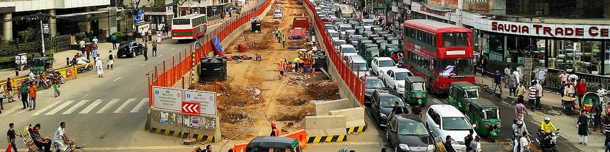 Photo of traffic jam in Dhaka, Bangladesh||||||