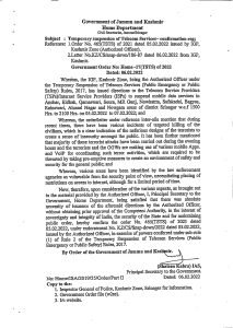 Screenshot of government order