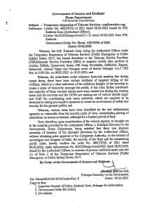 Screenshot of government order