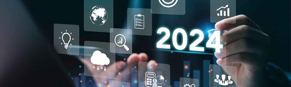 Infographie montrant une personne devant un ordinateur portable avec des graphiques analytiques imposés