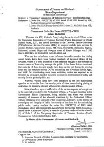 Screenshot of government order