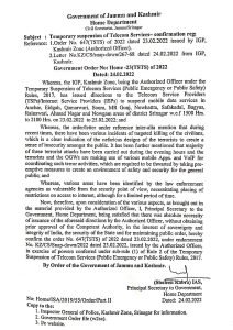 Screenshot of government order