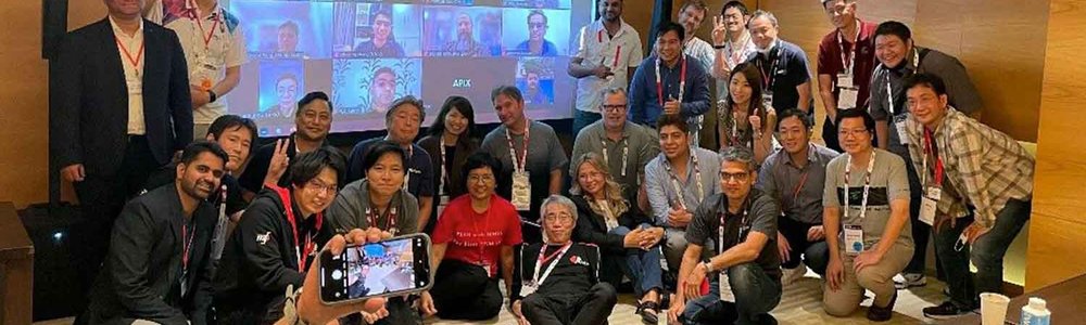 Group photo of attendees at APIX meeting 2022