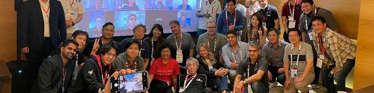 Group photo of attendees at APIX meeting 2022