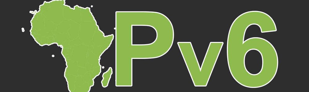 Graphic showing a map of Africa and the acronym IPv6|||||