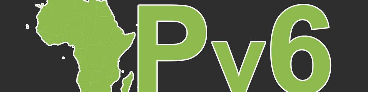 Graphic showing a map of Africa and the acronym IPv6|||||