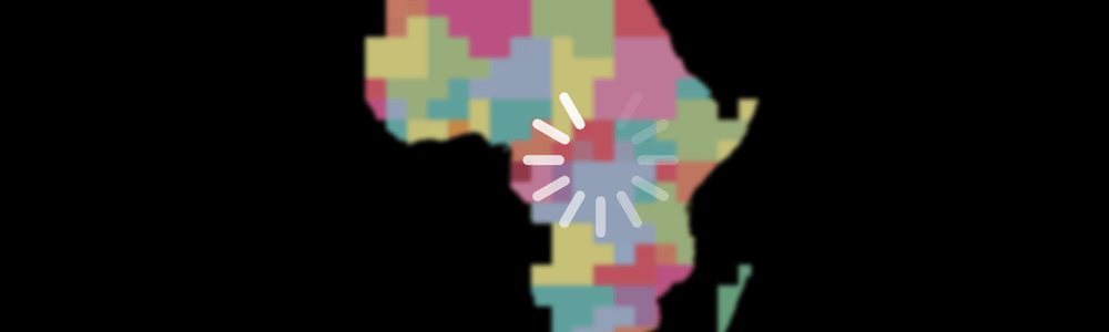 Illustration of map of Africa with a load icon overlaid||||||||||