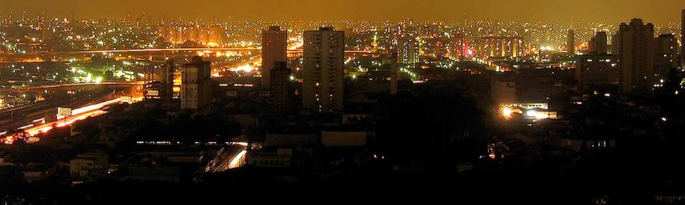 Photo of a partial city blackout