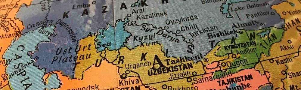 Map of central asian countries|||||