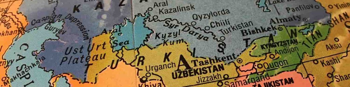 Map of central asian countries|||||
