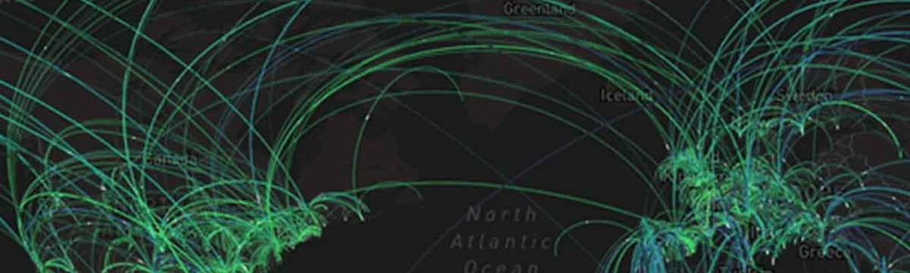 Screenshot of the Fair Internet Report visualization of global speed tests