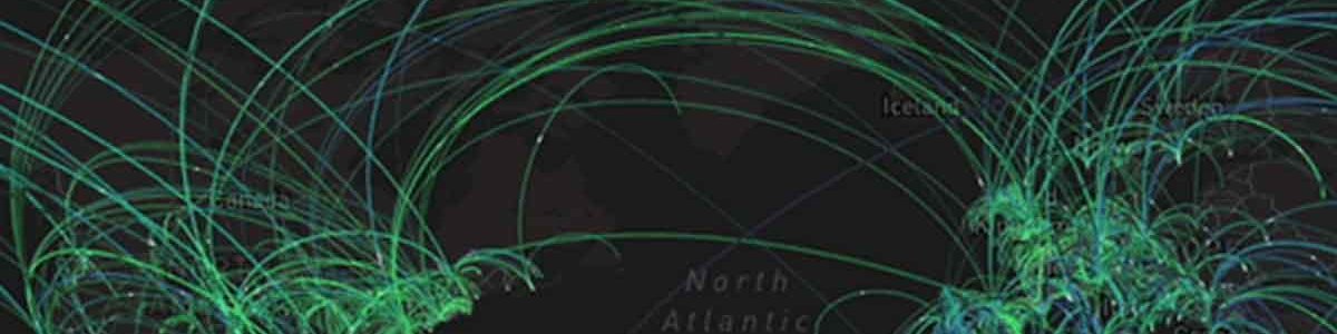 Captura de pantalla de la visualización de las pruebas globales de velocidad del Informe sobre Internet Justo