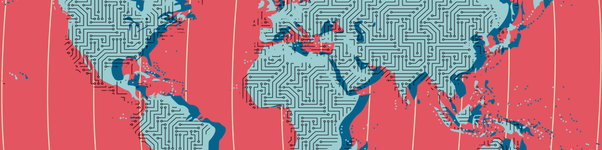 Banner image of world map|