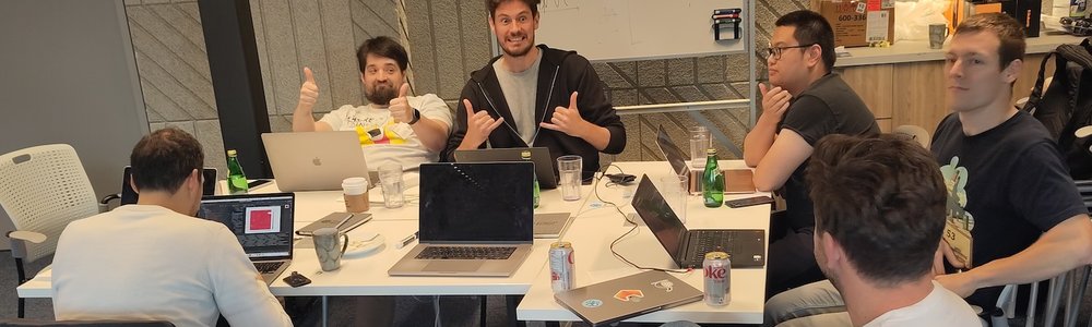 Photo of participants at the 2023 IMC Hackathon