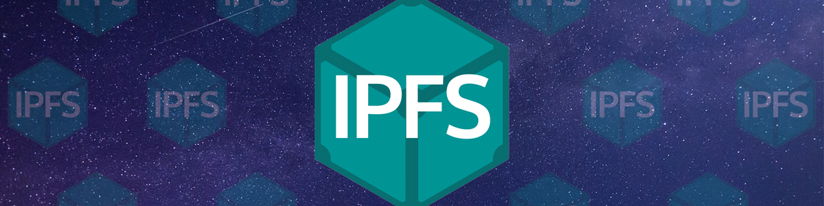Abstract banner image with the letters IPFS|