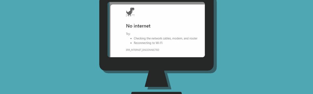 Image of a monitor showing a warning sign