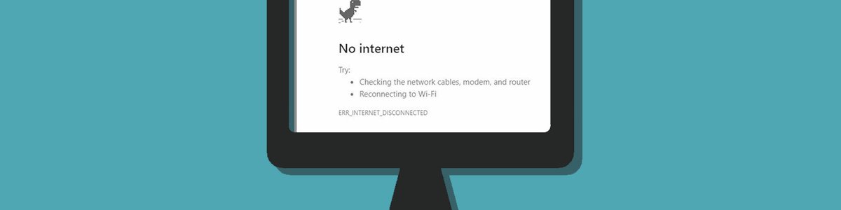 Image of a monitor showing a warning sign