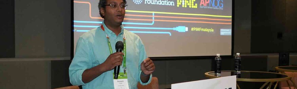 Photo of Amreesh Phokeer presenting at PIMF Malaysia||||