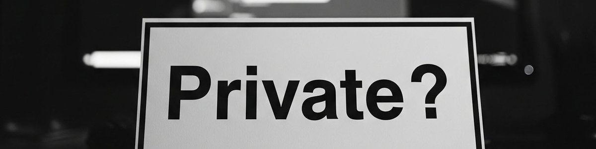 Photo of a private sign
