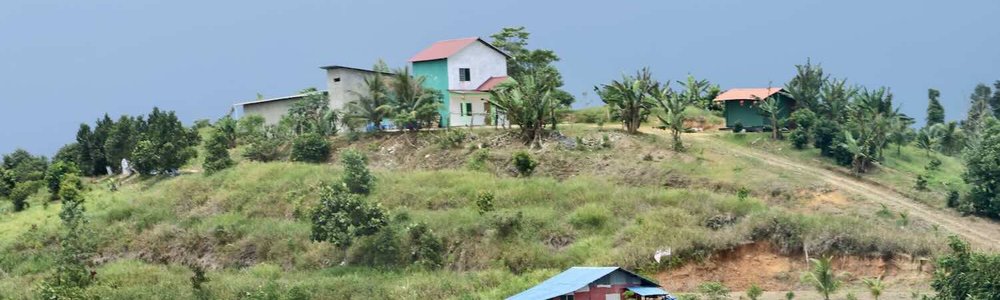 Photo de maisons dans la région rurale de Sarawak