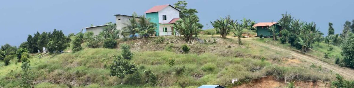 Photo of houses in rural Sarawak region