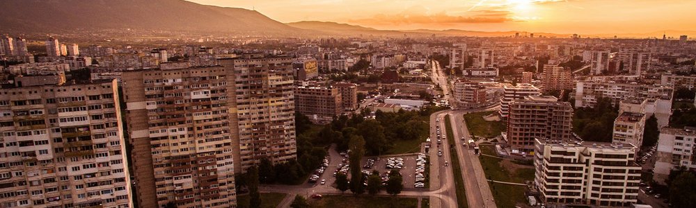 Photo of Sofia, Bulgaria at dusk|||||