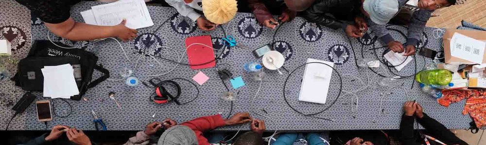 Photo of Participants at the Internet Society Third Summit on Community Networks in Africa in the village of Zithulele in the Eastern Cape Province of South Africa, on 2 September 2018.