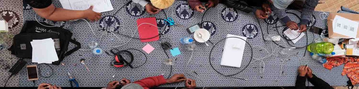 Photo of Participants at the Internet Society Third Summit on Community Networks in Africa in the village of Zithulele in the Eastern Cape Province of South Africa, on 2 September 2018.