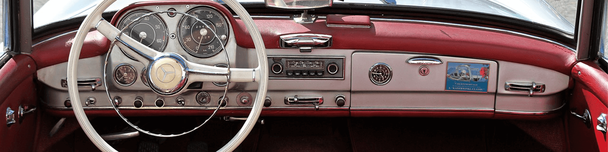 Photo of a steering wheel|