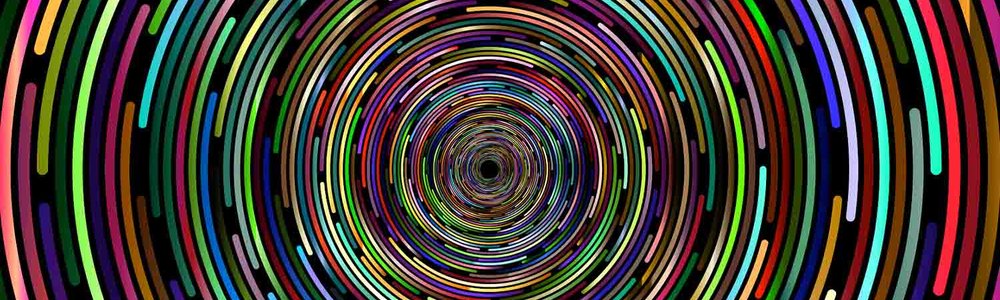 Illustrtion of a colourful vortex|