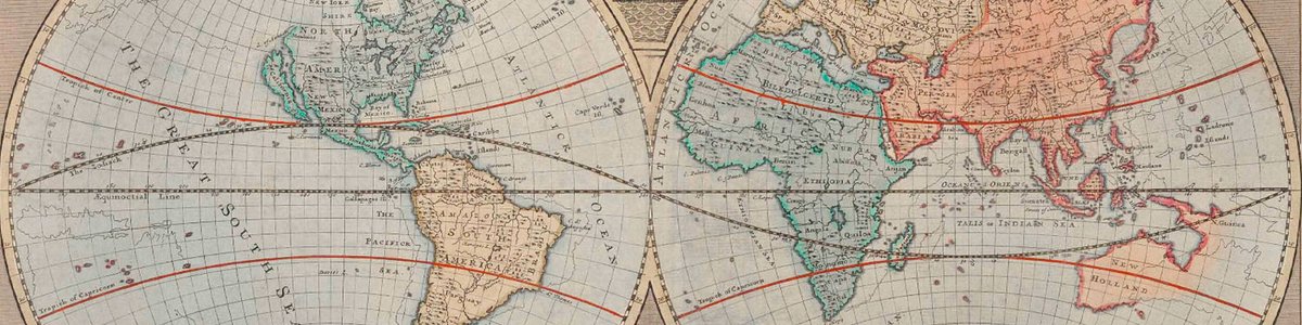 Photo of a world map||||