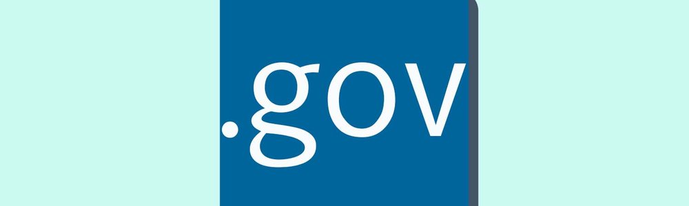 Graphic of an app icon with .gov