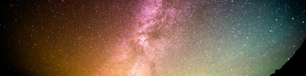 Nab standing on hill under starry sky