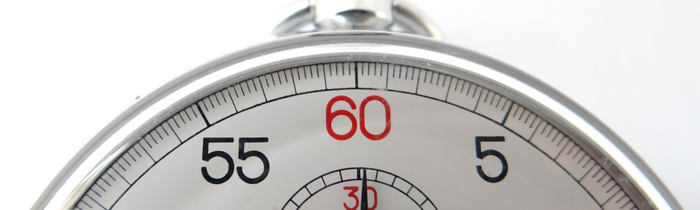 Photo of a stop watch|