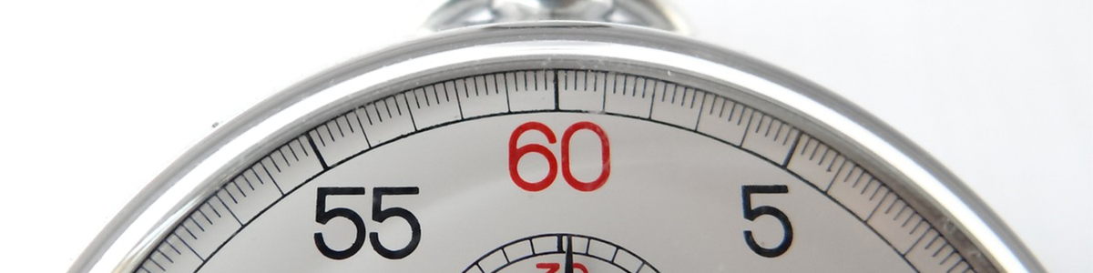 Photo of a stop watch|