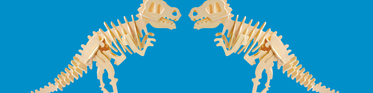 Illustration of two T-Rex models
