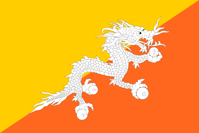 Flag of Bután