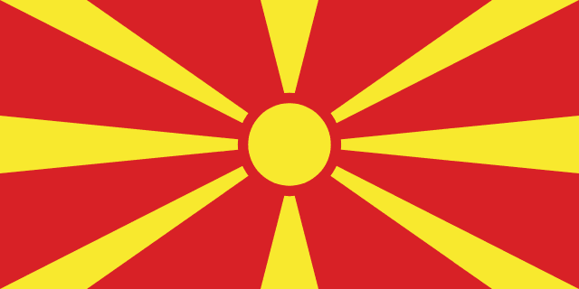 Flag of North Macedonia