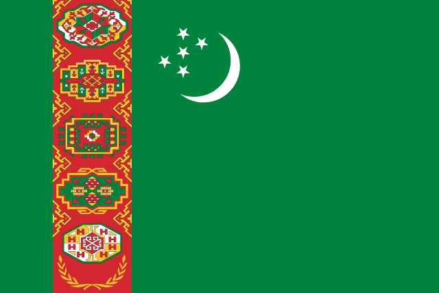 Flag of Turkmenistán