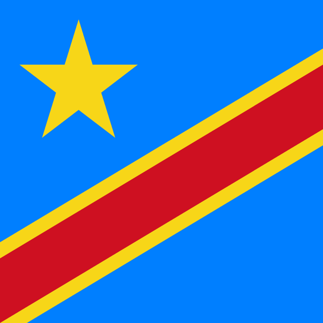 Flag of Congo (the Democratic Republic of the)