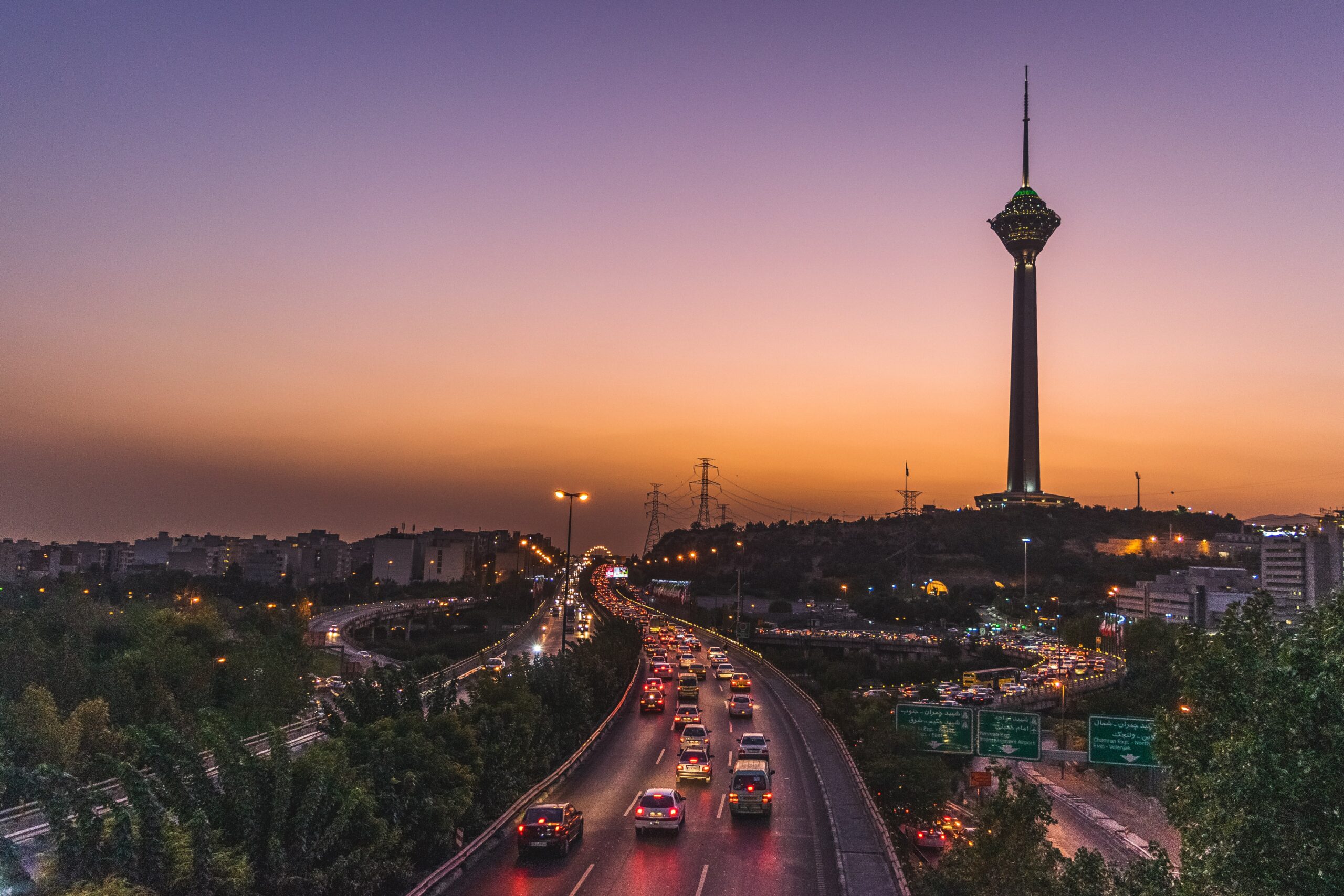 Ligne d'horizon de Téhéran
