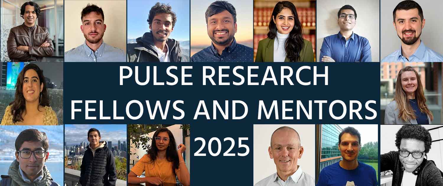 Infographic with profile photos of all 2025 Pulse Research Felllows and Mentors