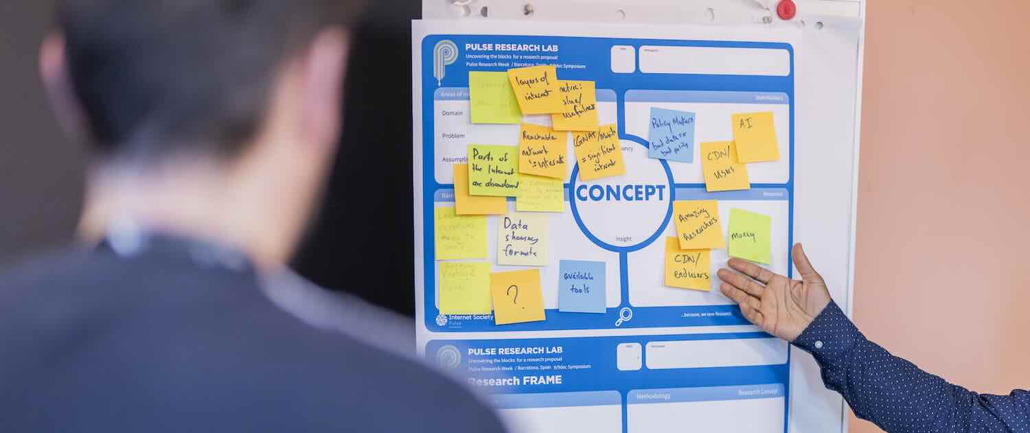 Photo of research proposal at PIMF Spain 2025