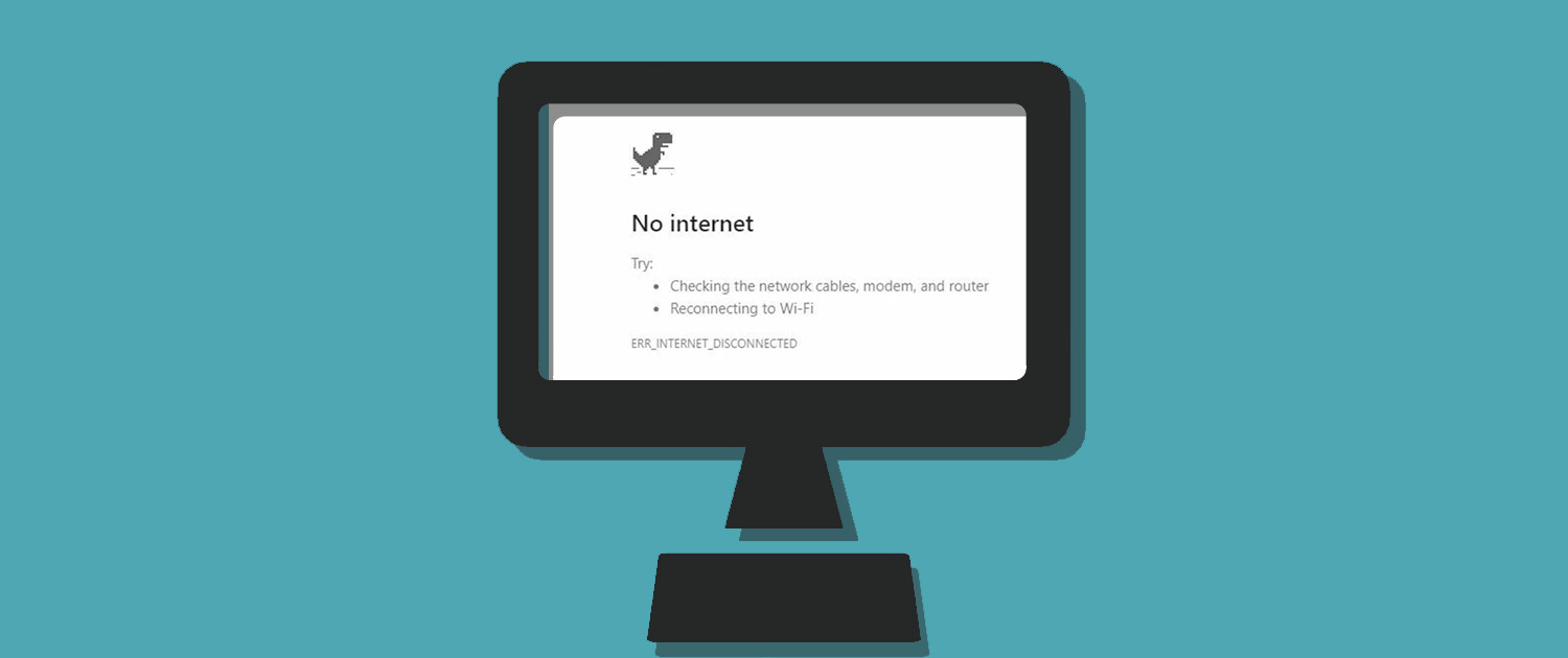 Image of a monitor showing a warning sign